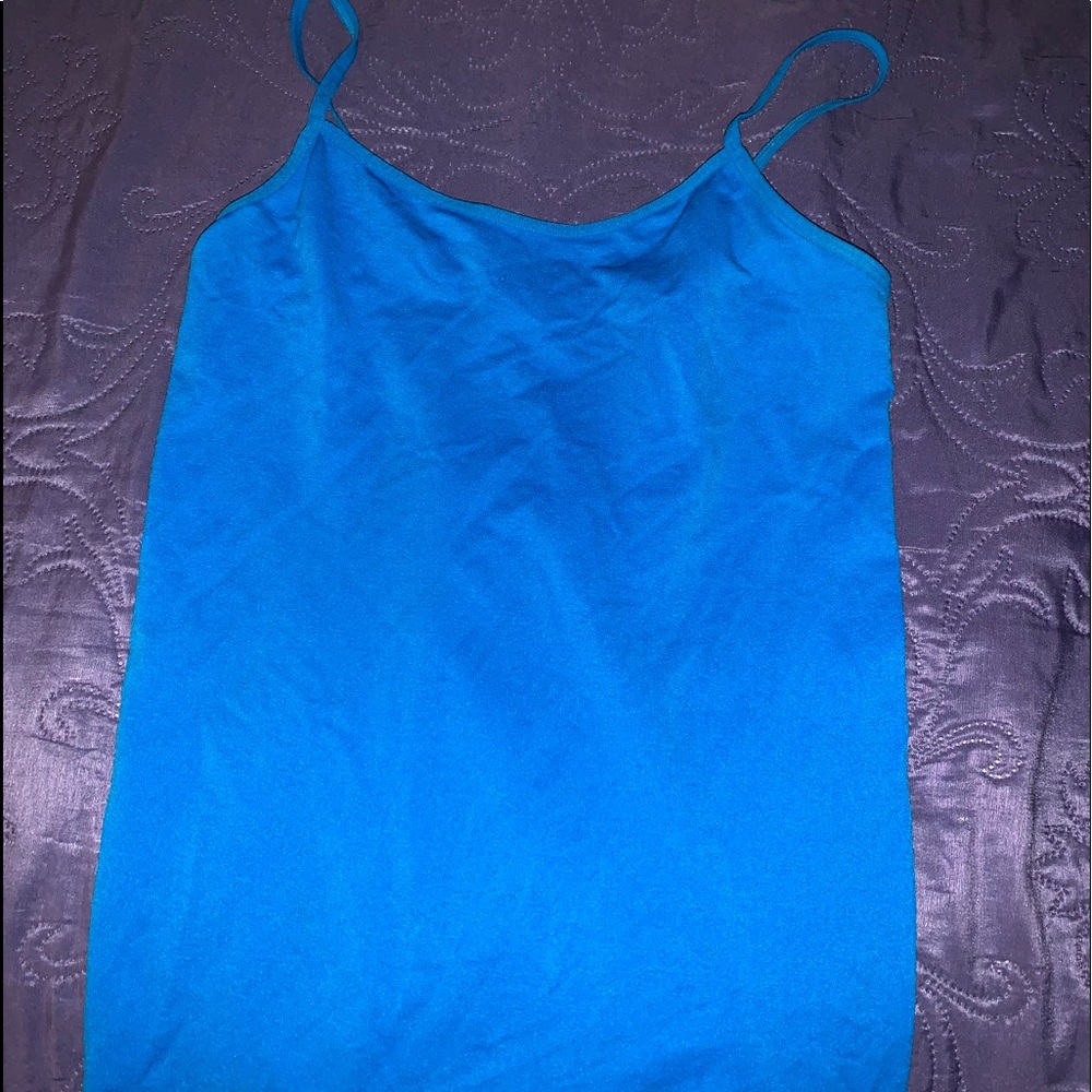 Blue spaghetti strap top